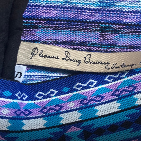 Pleasure Doing Business Bodycon Tight Micro Mini Bandage Skirt Size S Blue New - Picture 4 of 6